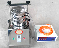 试验筛多用于实验筛物料筛分使用，筛分效果比较明显，每层筛框都是有不同的筛分孔径控制物料的精度大小，同时具有定时功能。